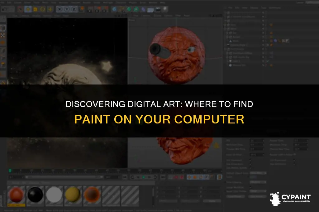 where can i find paint in my computer