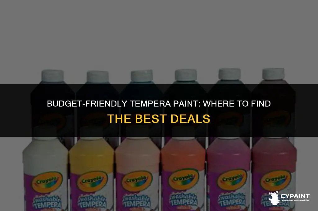 where can i find tempera paint for cheap