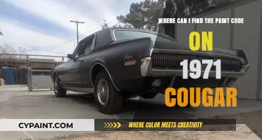 Decoding the Paint Code Mystery: A 1971 Cougar's Colorful Secrets
