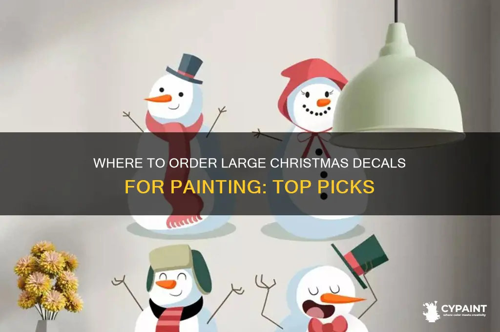 where can i order large christmas decals to paint