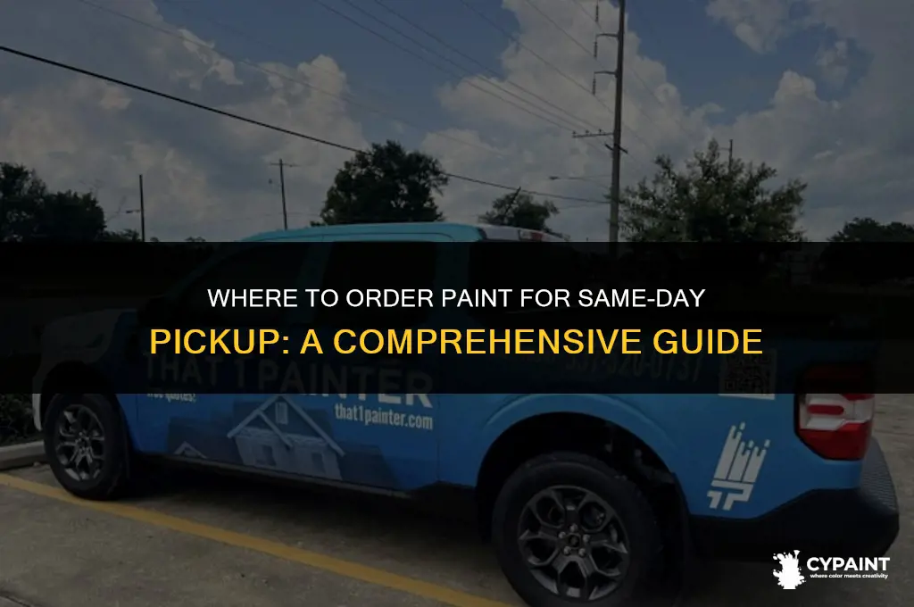 where can i order paint for same day