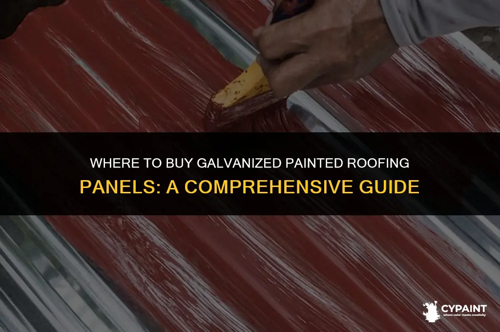 where can i purchase galvanized painted roofing panels