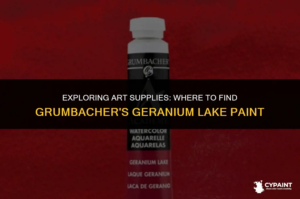 where can i purchase grumbacher paint geranium lake