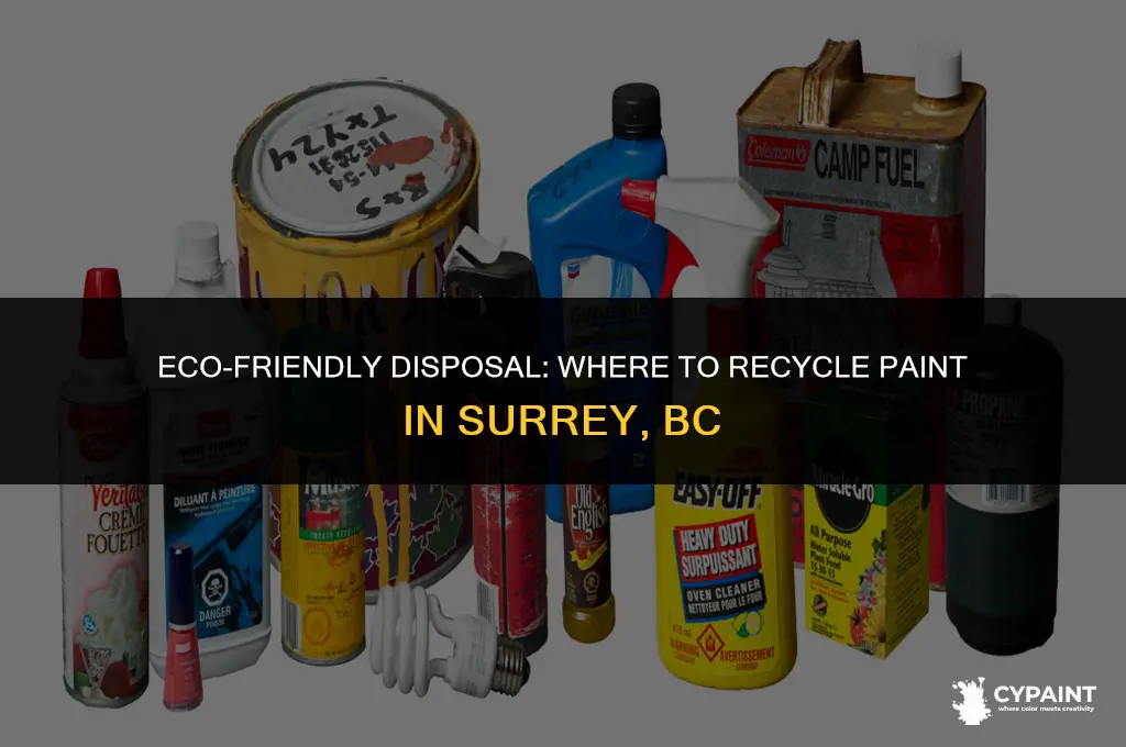 where can i recycle paint in surrey bc