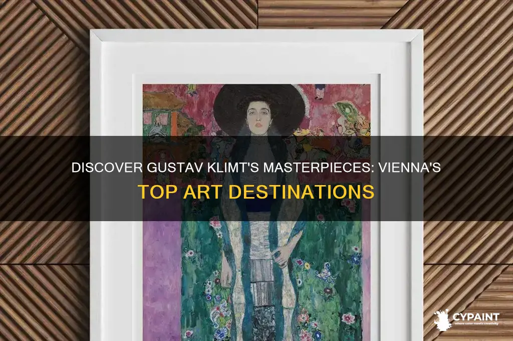 where can i see gustav klimt paintings in vienna
