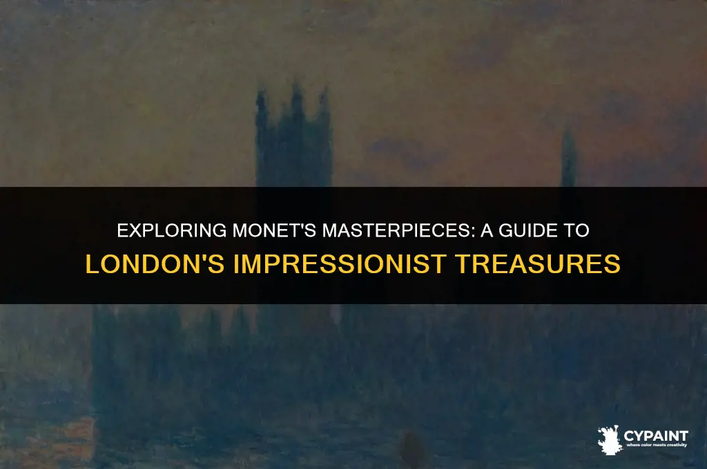 where can i see monet paintings in london