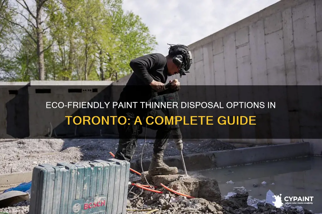 where can you dispose of paint thinners in toronto