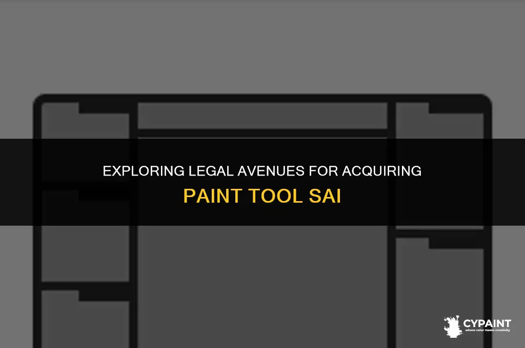 where can you legally obtain paint tool sai