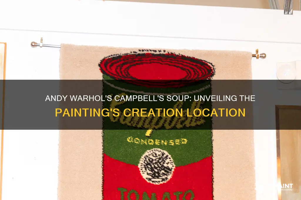 where did andy warhol paint the campbell