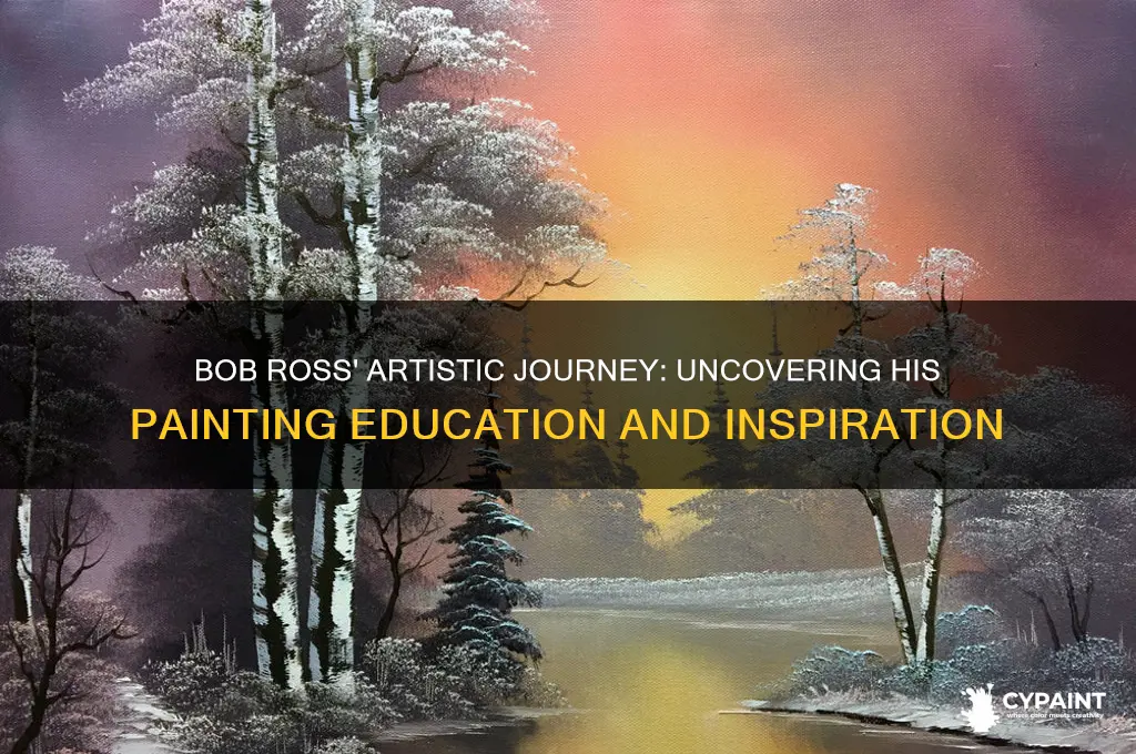 where did bob ross learn how to paint