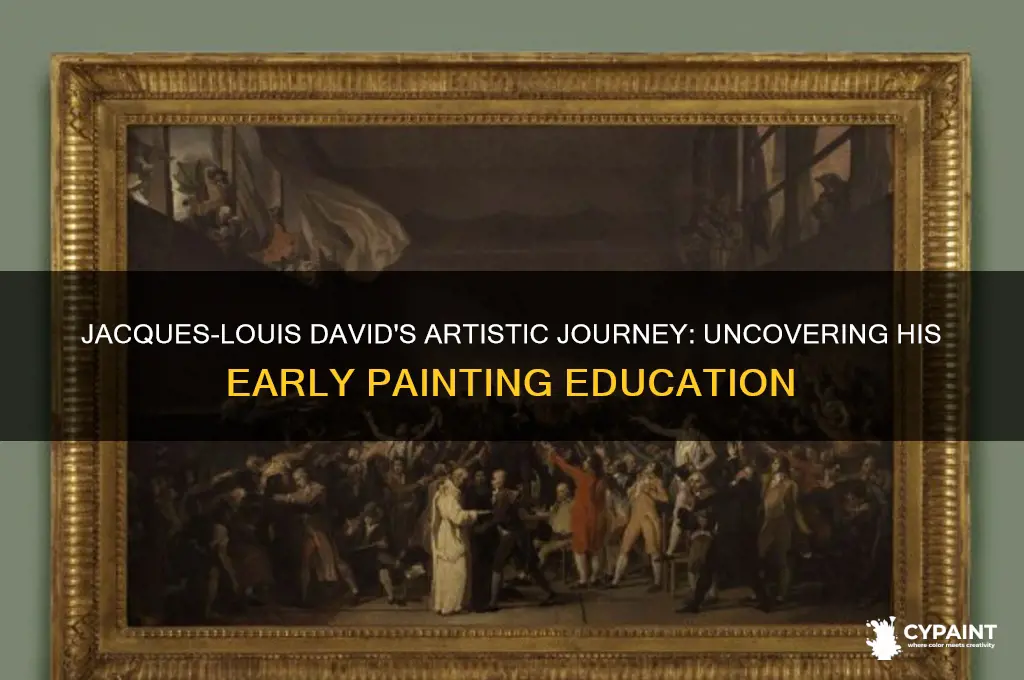 where did jacques-louis david learn to paint