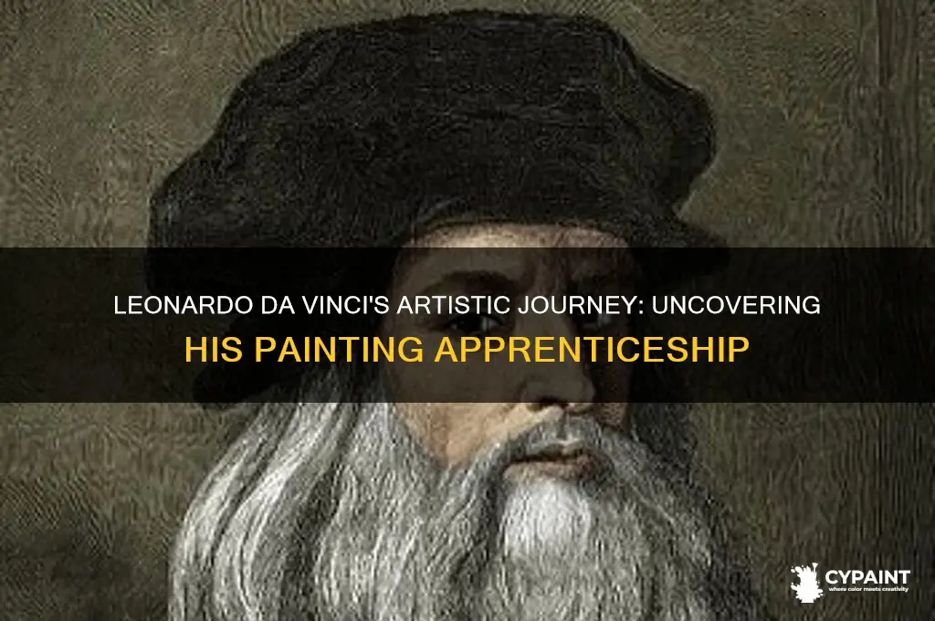 where did leonardo da vinci learn to paint