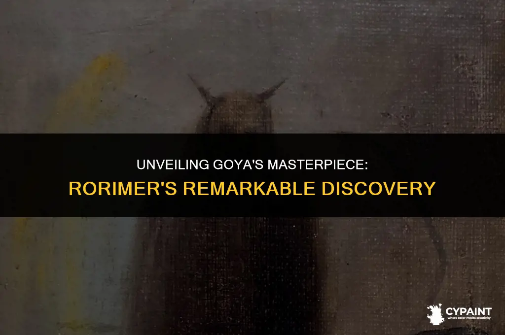 where did monuments man j rorimer discove painting by goya