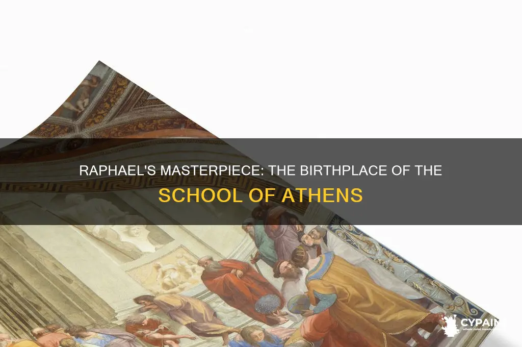 where did raphael paint the school of athens