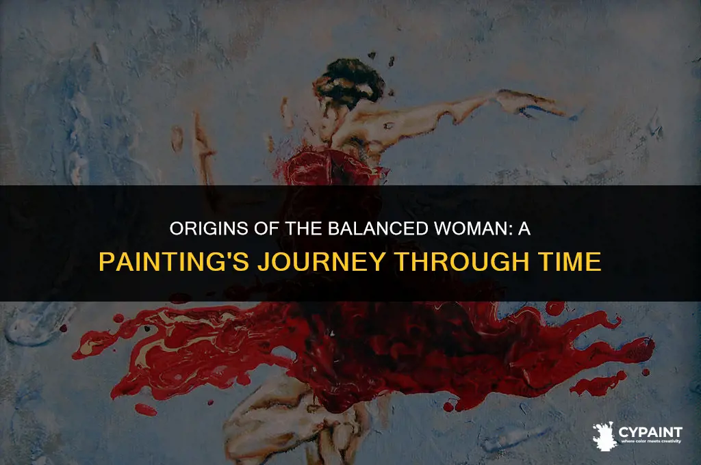 where did the painting woman holding a balance come from