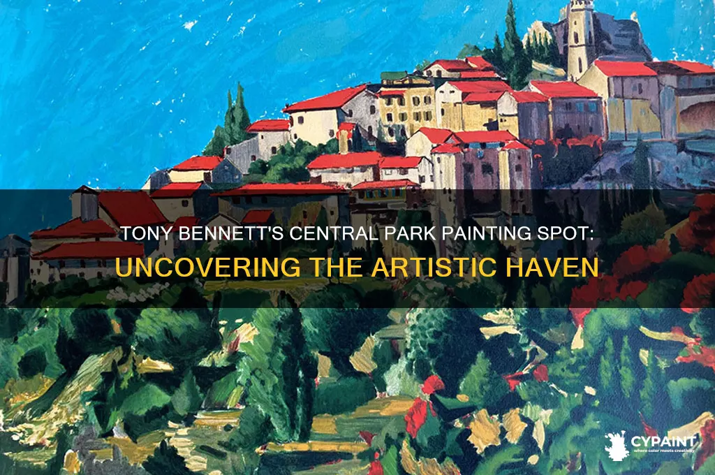 where did tony bennett paint in central park
