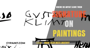 Unveiling the Secret Spots: Where Artists Sign Their Masterpieces
