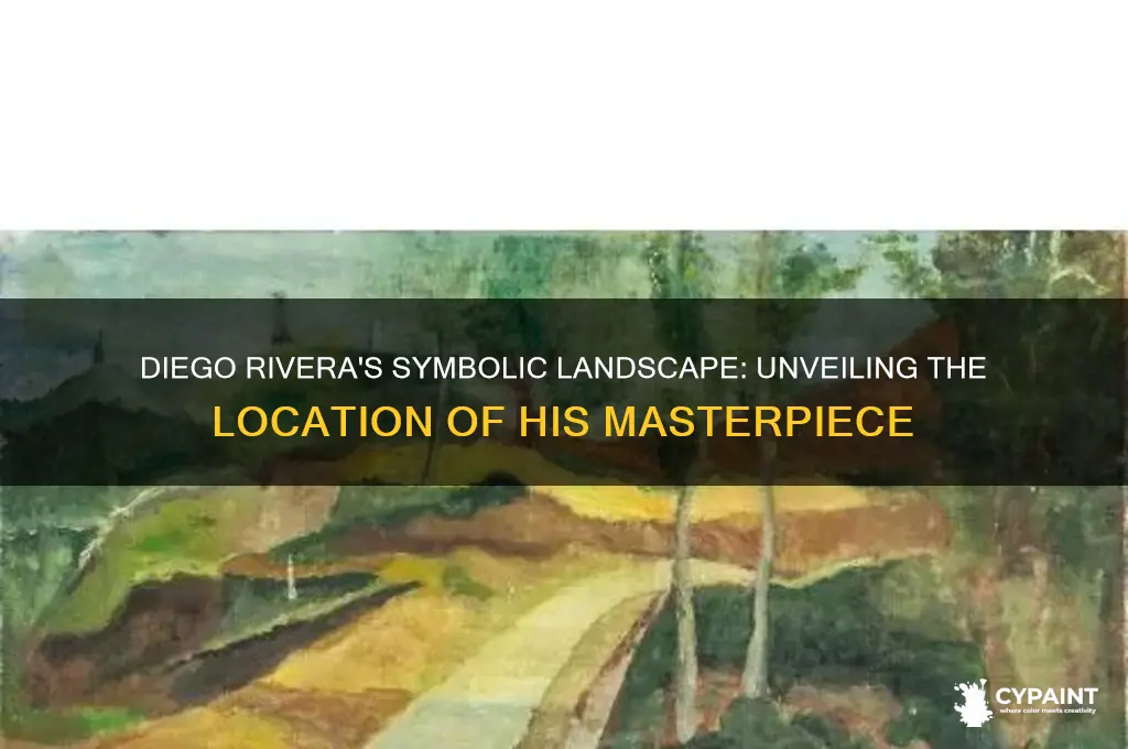 where do diego rivera paint his symbolic landscape
