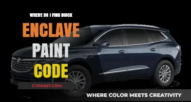 Locate Your Buick Enclave Paint Code: A Quick Guide