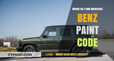 Locate Your Mercedes-Benz Paint Code: A Quick and Easy Guide