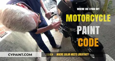 Locate Your Motorcycle Paint Code: A Quick and Easy Guide