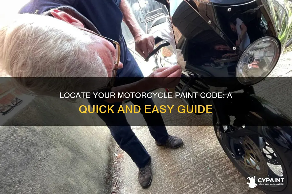 where do i find my motorcycle paint code