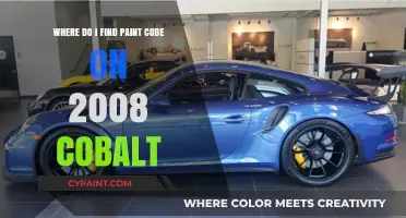 Locate Your 2008 Cobalt's Paint Code: A Quick Guide