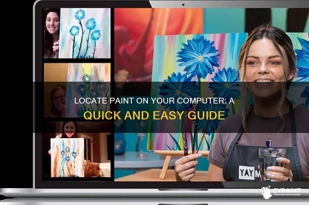 where do i find paint on my computer