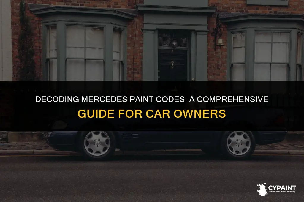 where do i find the paint code for my mercedes