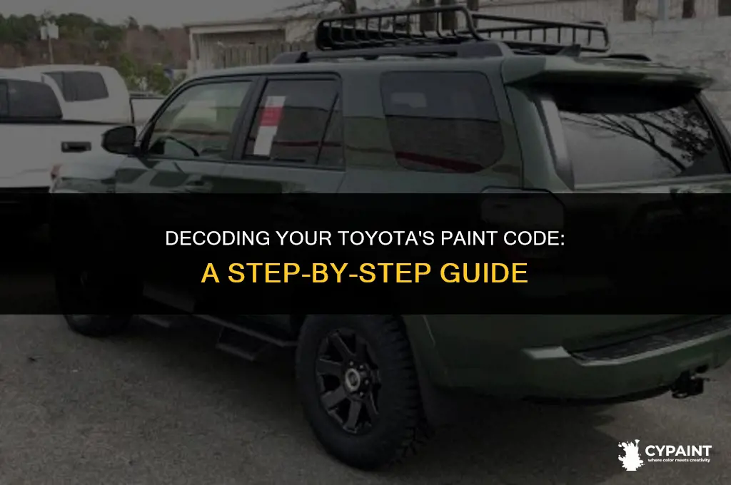 where do i find the paint code on my toyota