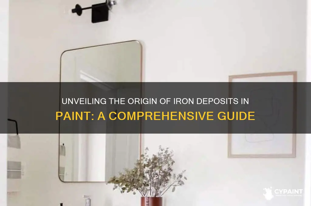 where do iron deposits in paint come from