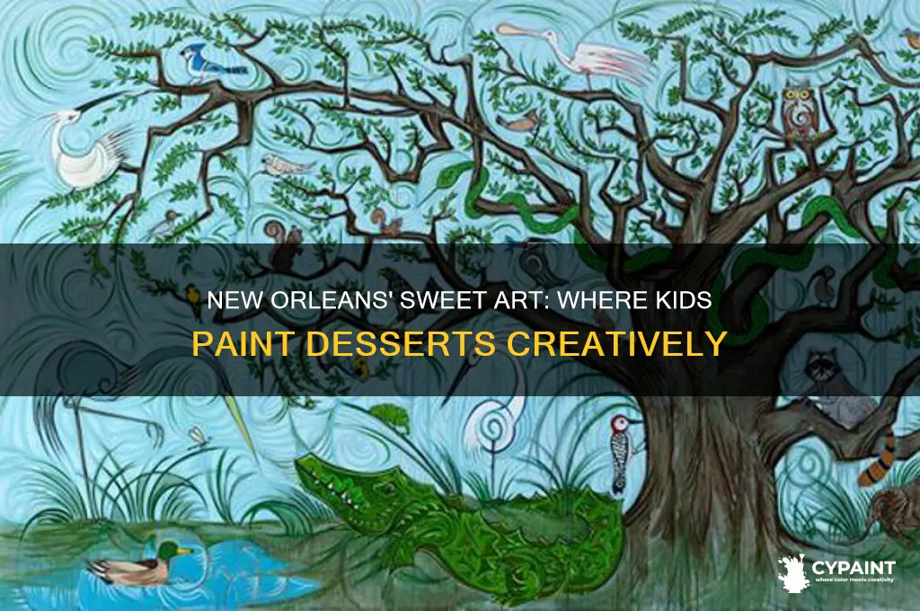 where do kids paint their desserts in new orleans