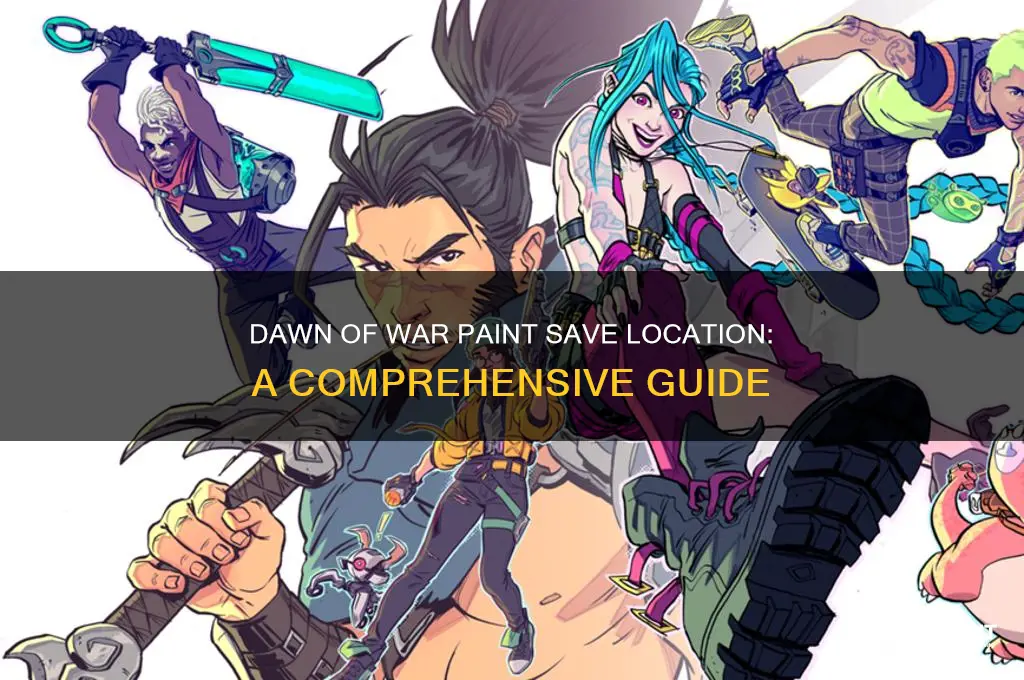 where do my paints save dawn of war
