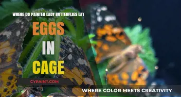 Painted Lady Butterflies: Ideal Egg-Laying Spots in Captive Environments