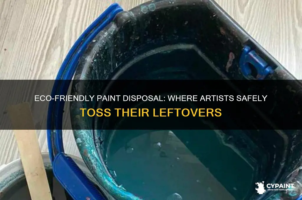 where do painters take their paint to dispose of
