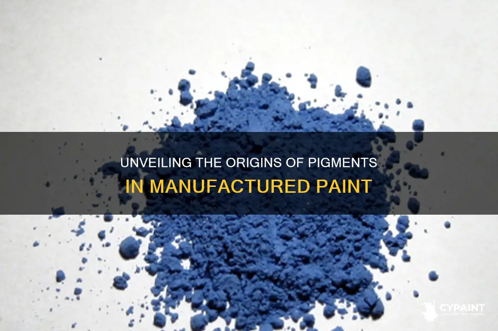 where do pigments come from in manufactured paint
