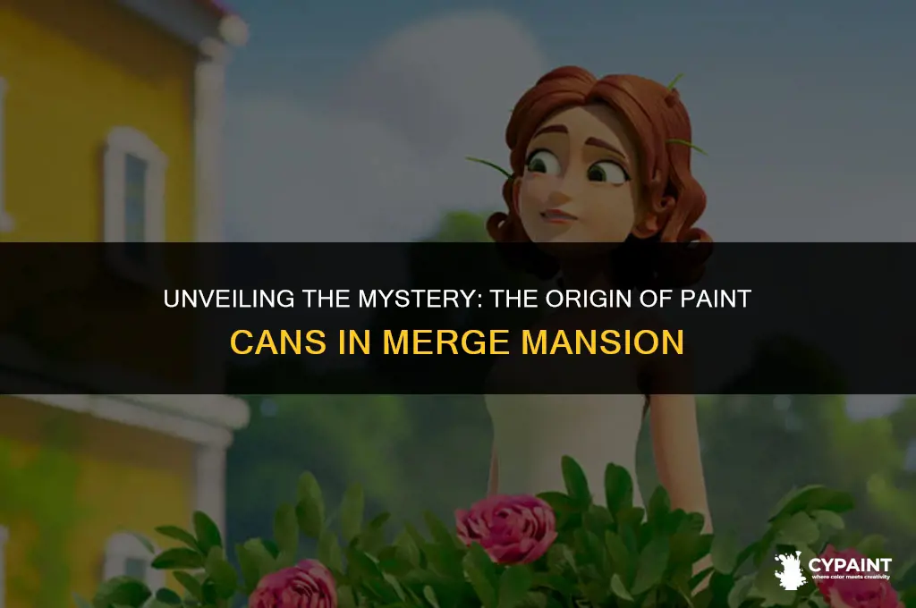 where do the paint cans come from in merge mansion