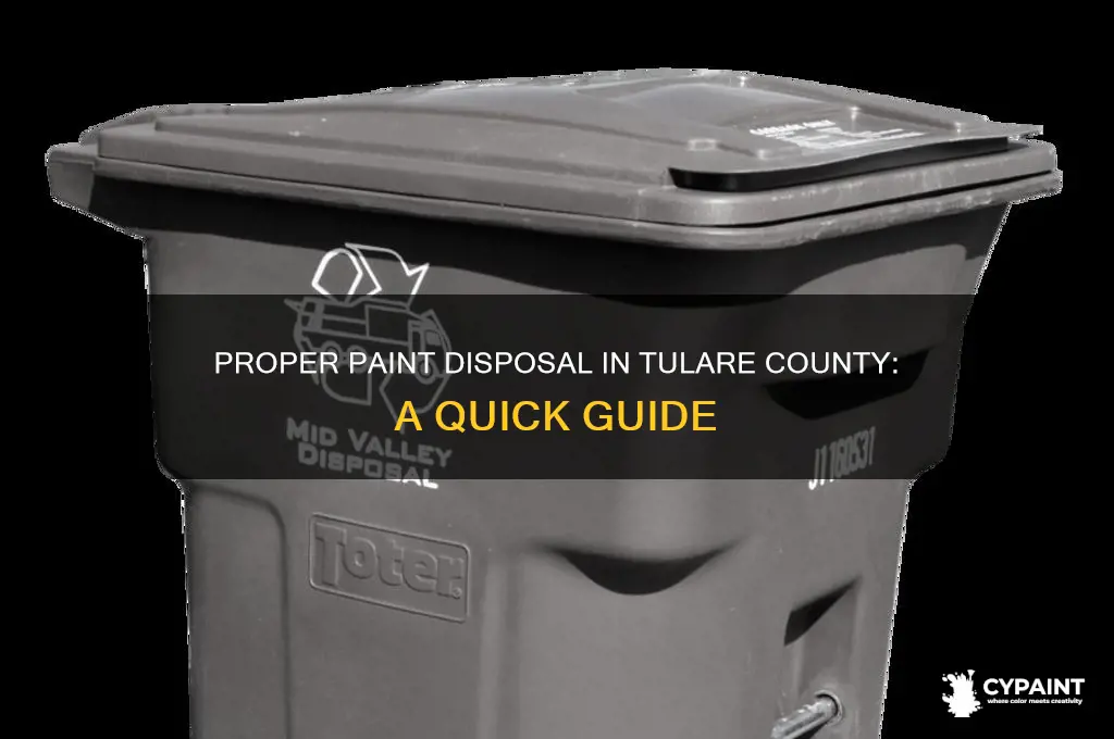 where do you dispose of paint in tulare county