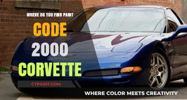 Locate Your 2000 Corvette Paint Code: A Quick Guide