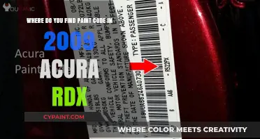Decoding the Paint Code Mystery: 2009 Acura RDX Edition