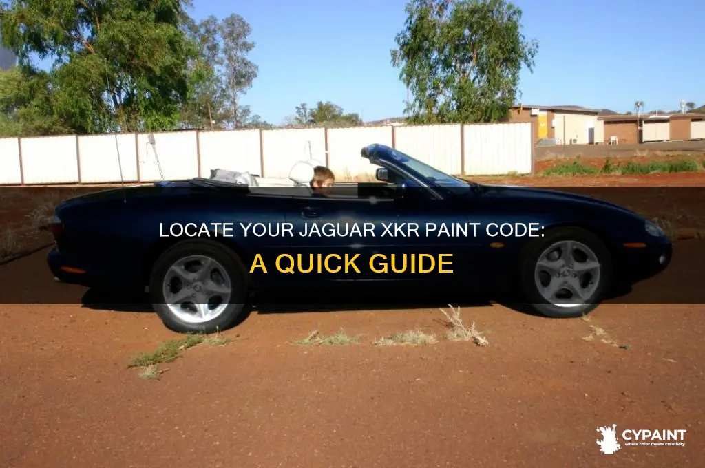 where do you find paint code on jaguar xkr