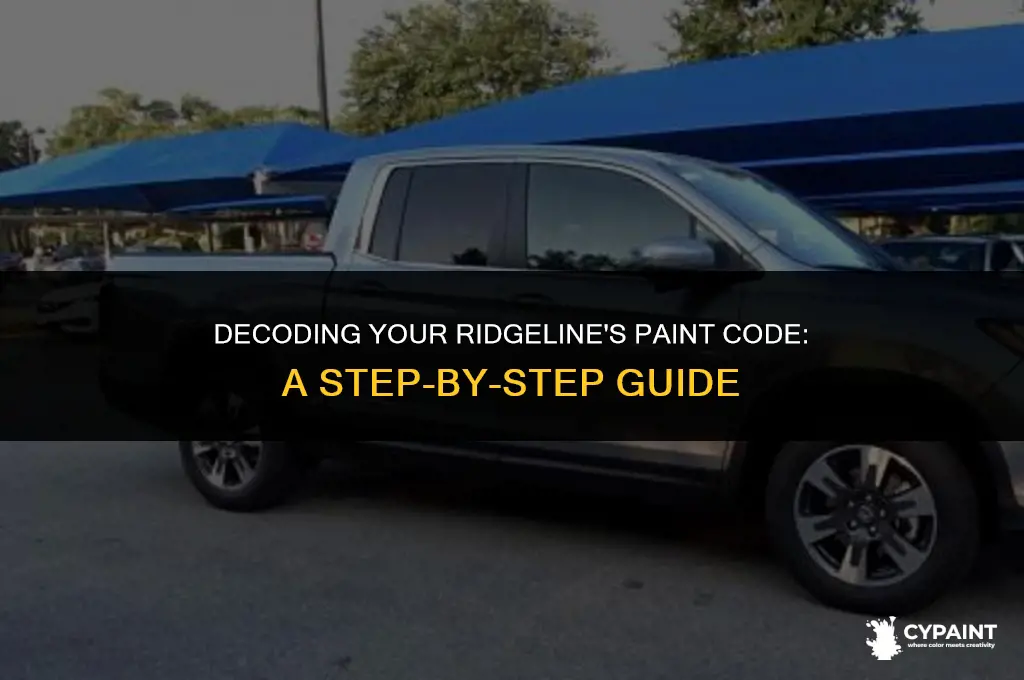 where do you find the paint code on a ridgeline