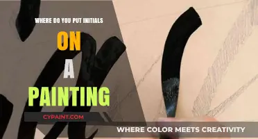 Where to Place Your Initials on a Painting: A Guide