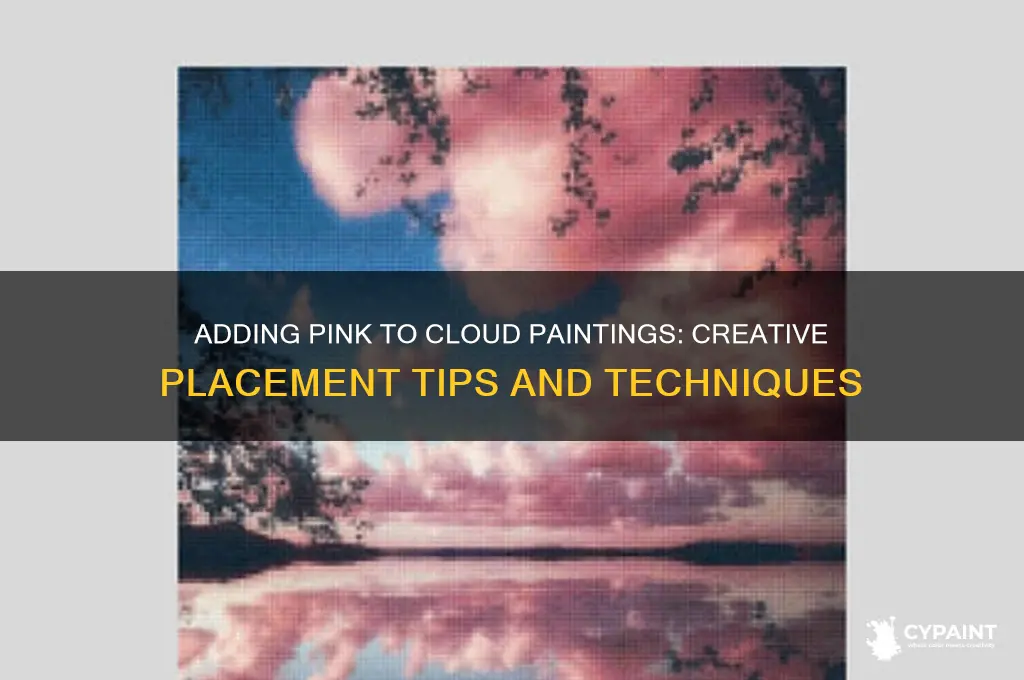 where do you put pink in a cloud painting