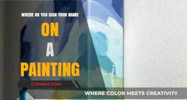 Where to Sign Your Name on a Painting: Artist's Guide
