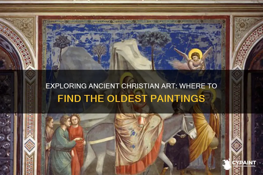 where do you typically find the oldest christian paintings