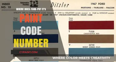 Where to Find Ford's Paint Code Number: A Quick Guide