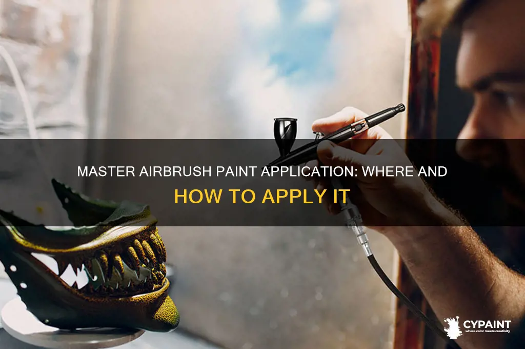 where does the paint go on a master airbrush
