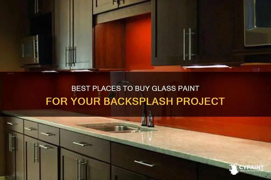 where i can find glass paint for the backsplash