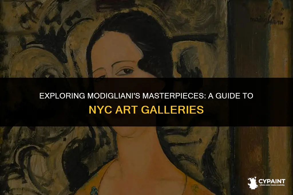where in nyc can i see modiglianis paintings